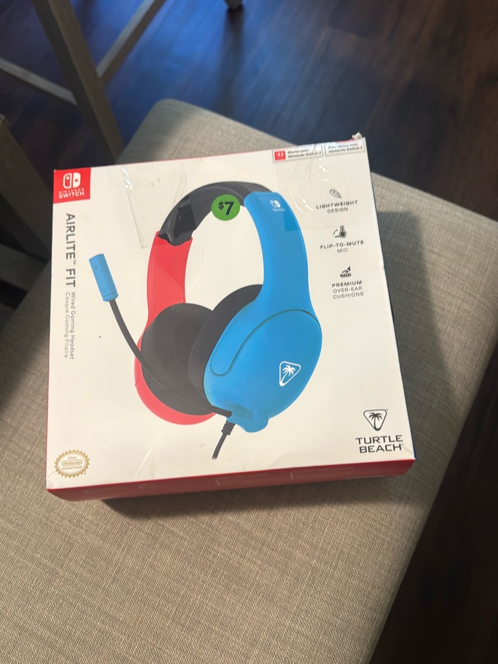 Turtle Beach AirLift Fit Wired Gaming Headset for Nintendo Switch - Blue/Red